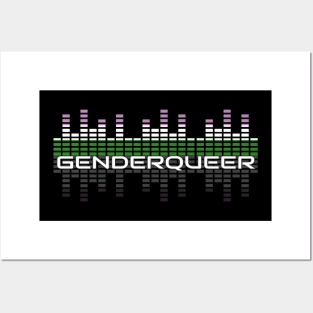 Music Equalizer Bars - Genderqueer Posters and Art